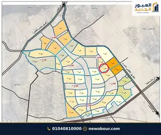 أرض - تم التخصيص 500 م² عمارة سكني — مدينة العبور الجديدة، الحي العاشر، مجاورة 5 — من الحي — خريطة الموقع — 7