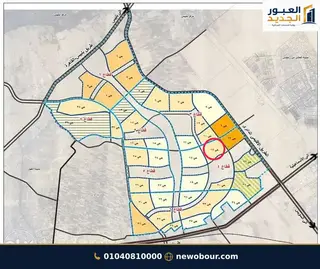 أرض - تم التخصيص 209 م² عمارة سكني — مدينة العبور الجديدة، الحي السابع عشر، مجاورة 7 — من الحي — خريطة الموقع — 7
