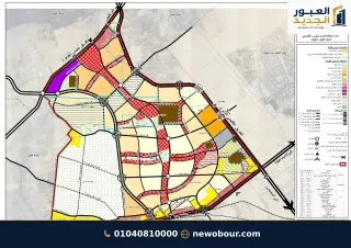 أرض - تم التخصيص 209 م² عمارة سكني — مدينة العبور الجديدة، الحي الثاني والثلاثون، المجاورة 4 — من المدينة — خريطة مناطق الخدمات — 8