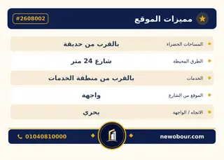 أرض - تم التخصيص 209 م² عمارة سكني — مدينة العبور الجديدة، الحي الثالث والعشرون، مجاورة 6 — بطاقة الإعلان — 5