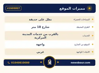 أرض - تم التخصيص 276 م² عمارة سكني — مدينة العبور الجديدة، الحي الثاني والثلاثون، مجاورة 2 — بطاقة الإعلان — 6