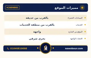 أرض - تم التخصيص 209 م² عمارة سكني — مدينة العبور الجديدة، الحي السادس والثلاثون، مجاورة 8 — بطاقة الإعلان — 5